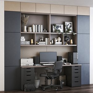 3D IKEA office workplace 53 model