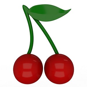 3D Cherry Emoji