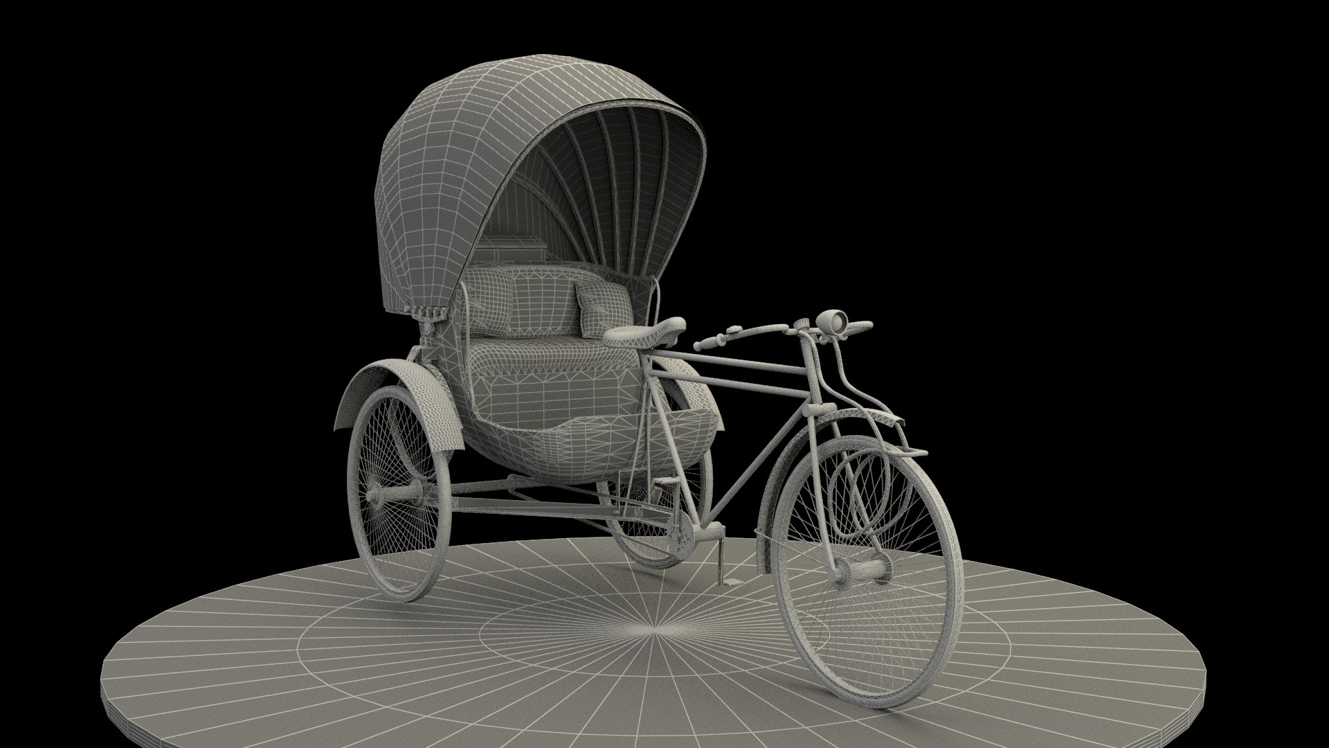 3D Chinese Rickshaw - TurboSquid 2283842