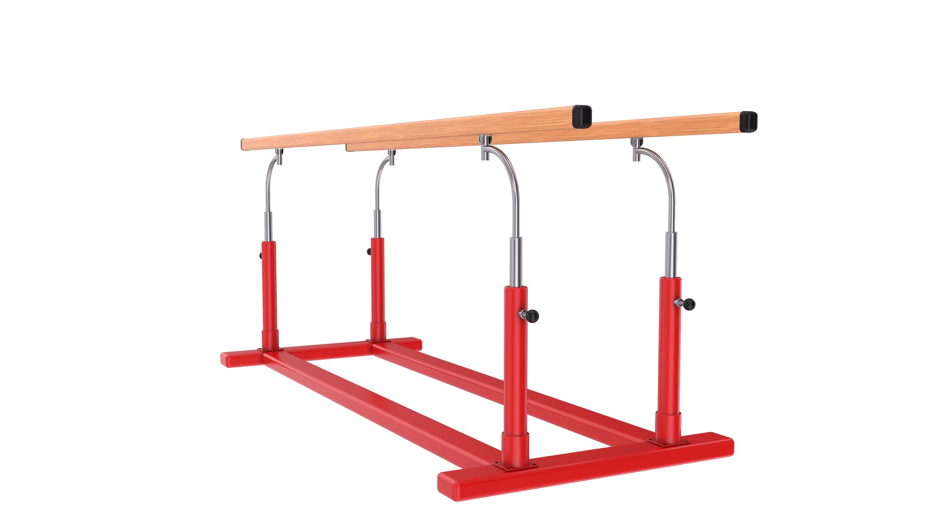 3D Parallel Bars - Red - TurboSquid 1920868