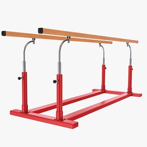 3D Parallel Bars - Red
