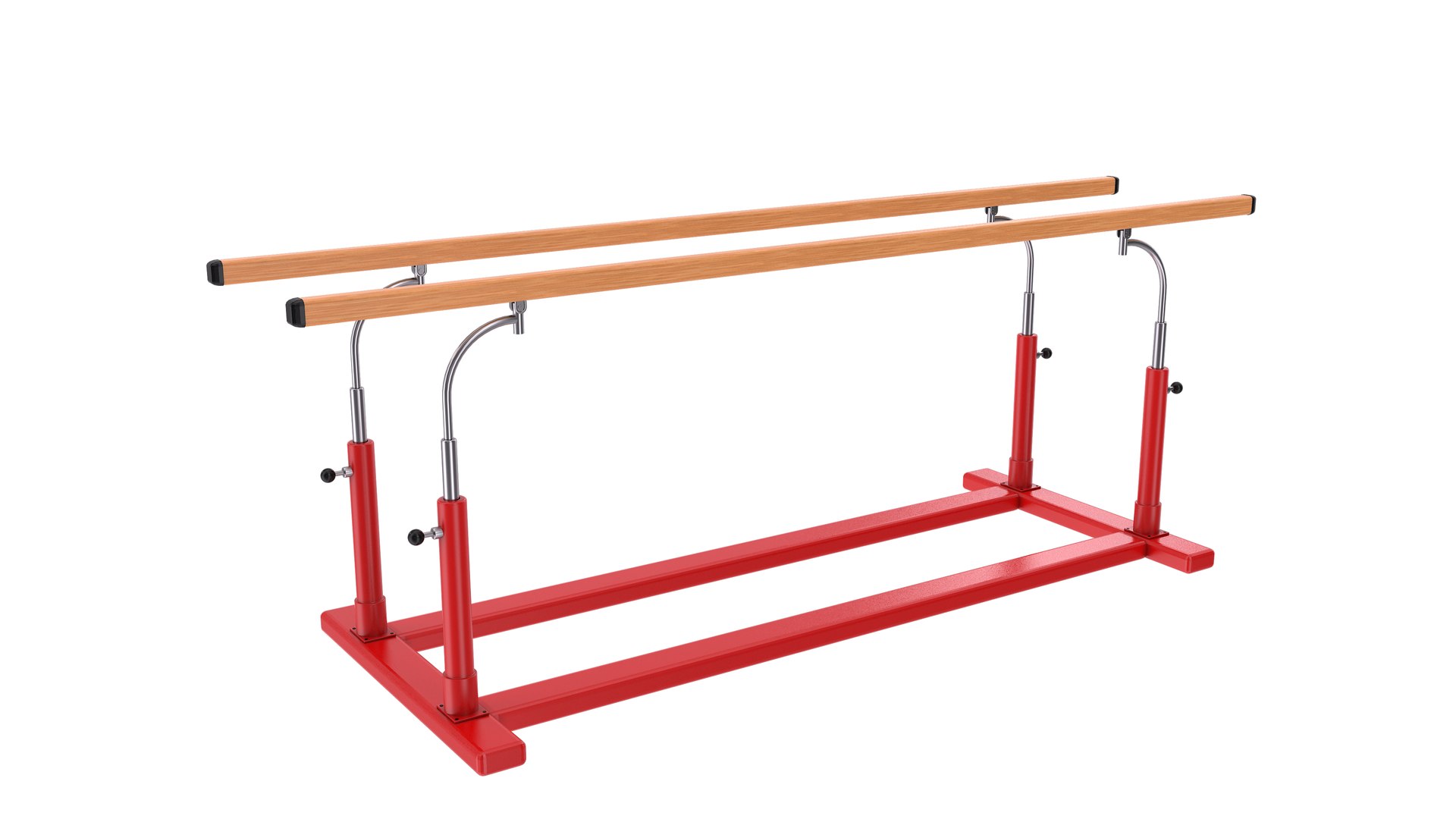 3D Parallel Bars - Red - TurboSquid 1920868