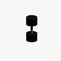 Low Poly Dumbbell 20 kg