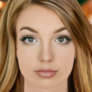 Britney Spears Head - No Hair - Low poly head for game 3D model