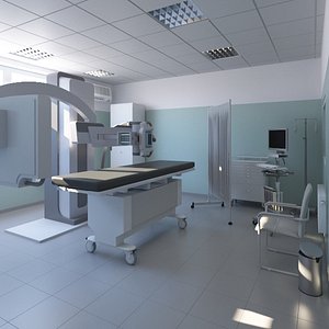 X-ray medical room 3D model