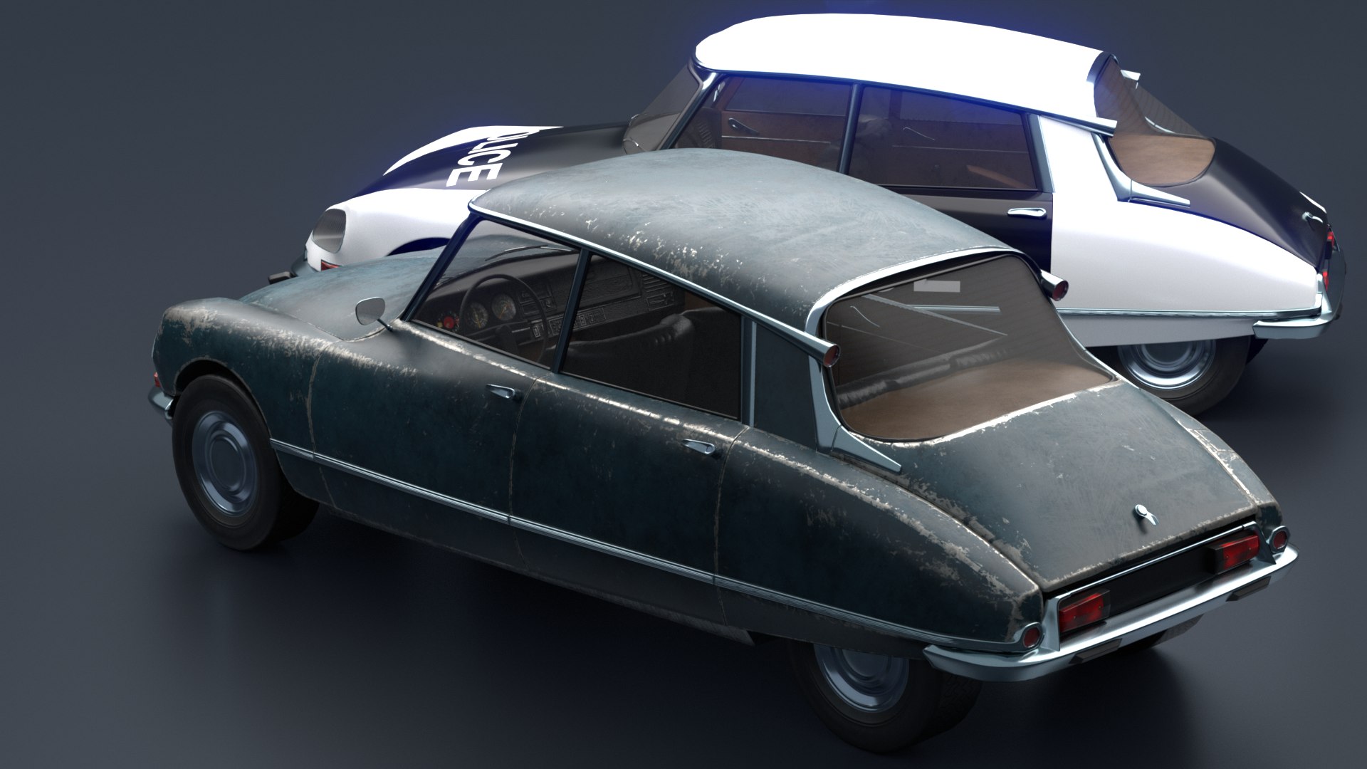 Realistic Retro Car 3D - TurboSquid 1460249