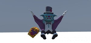 character angry cat 3D model