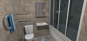 vr restroom - intrerior model