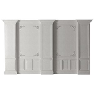 Classic 3D Wall Panel with Ornament Design for Interior Decor 5 3D