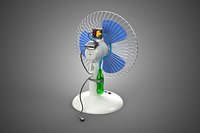 DIY HVAC WATER CIRCULATION TABLE FAN AIR AC CONDITIONER COOLER
