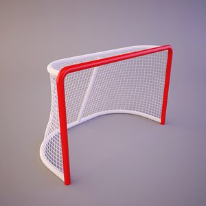 3d model hockey goal