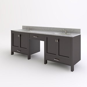 3d master bathroom vanity model