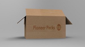box paper crate 3D