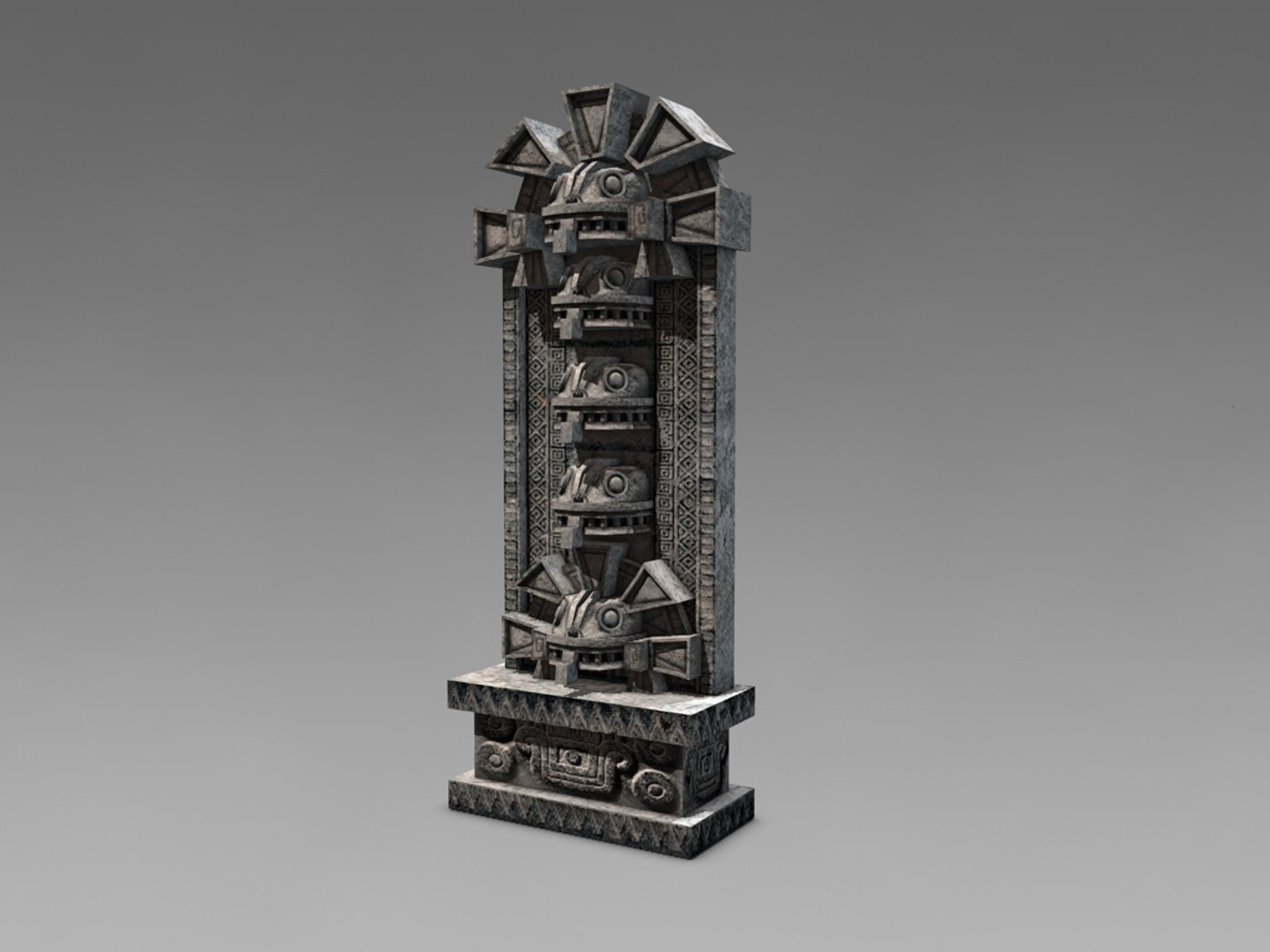 aztec wall stone 3D model https://p.turbosquid.com/ts-thumb/3g/SSovRs/w4z8T1wx/001apedestal14green/jpg/1555347312/1920x1080/fit_q87/a1a4f823f701314d564739413c764db7108f32b9/001apedestal14green.jpg