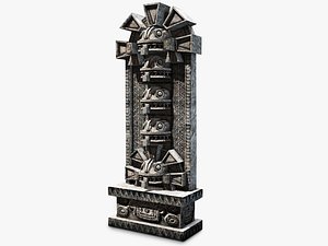 Aztec snake panel wall