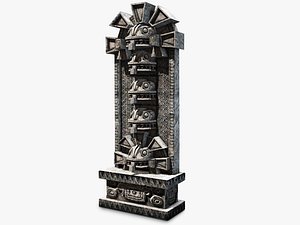 Aztec snake panel wall