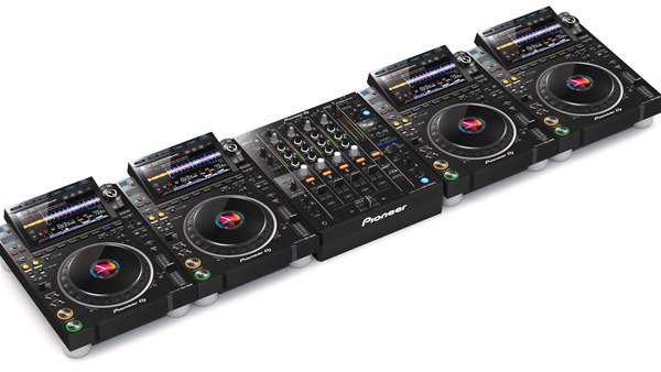 modèle 3D de Pioneer DJ Set 3 DJM0750 MK2 et CDJ 3000 Nexus - TurboSquid  1870539