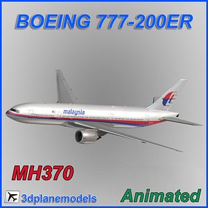 3ds max aircraft malaysia airlines boeing