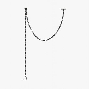 Chain with Hook 3D model