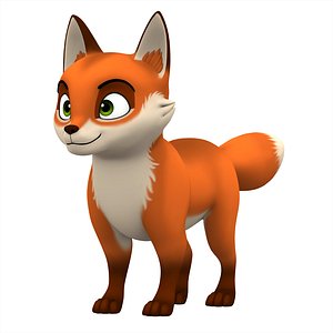 3D model Red Fox