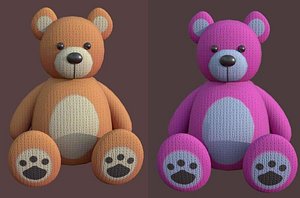 3D model bear soft toy