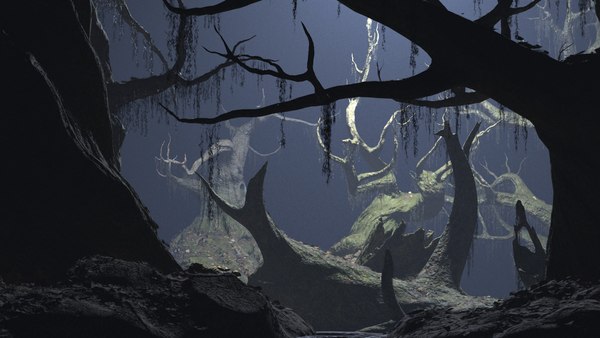 Fantasy Swamp Forest Trees 3D - TurboSquid 1963159