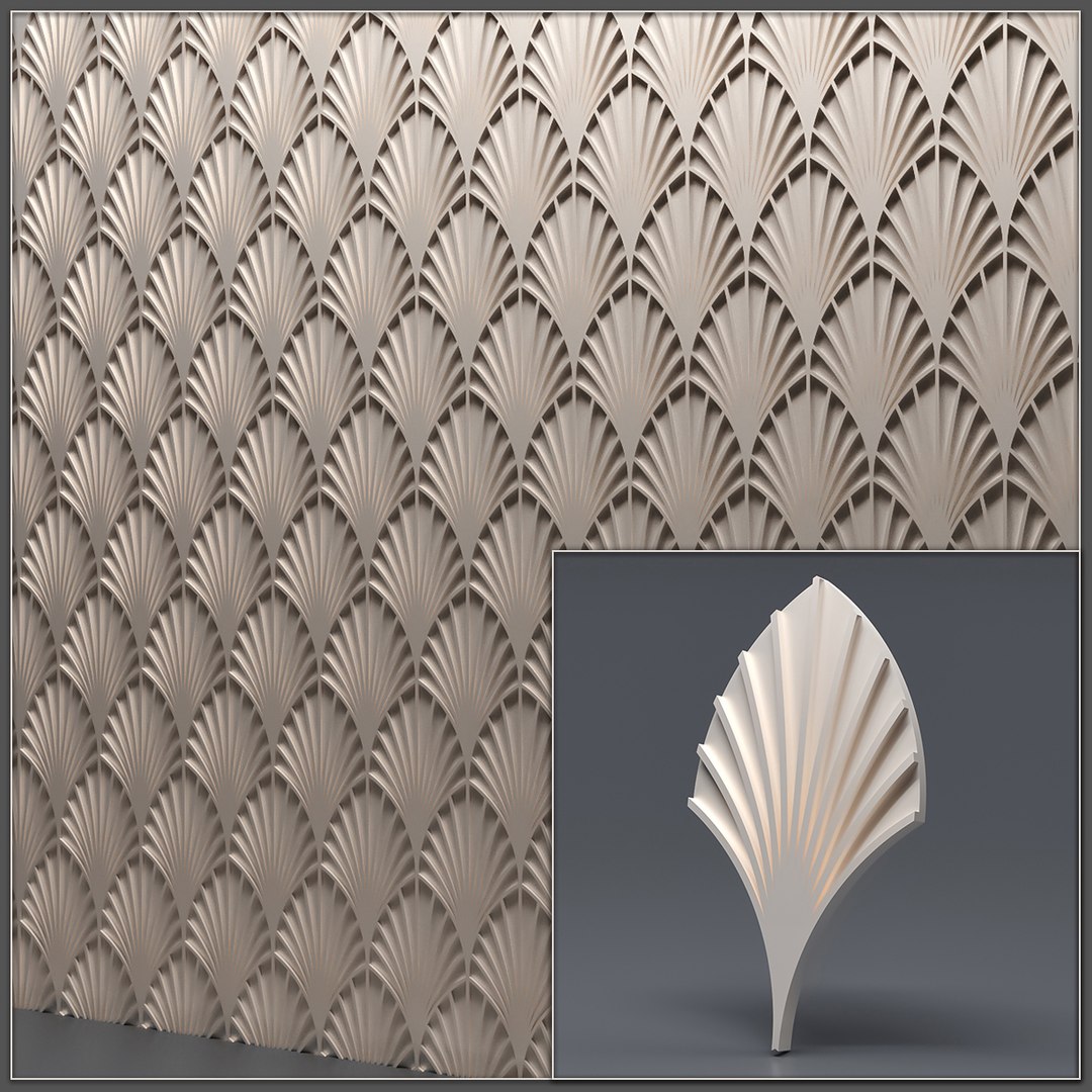 3D model decorative gypsum panel TurboSquid 1534573