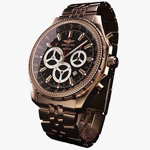 Breitling Barnato Gold-virtual 3d model