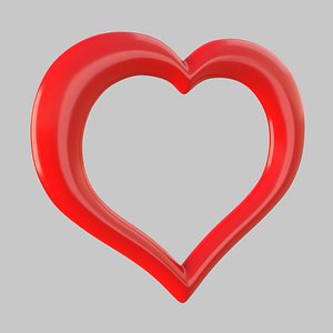 Heart icon v09 3D model