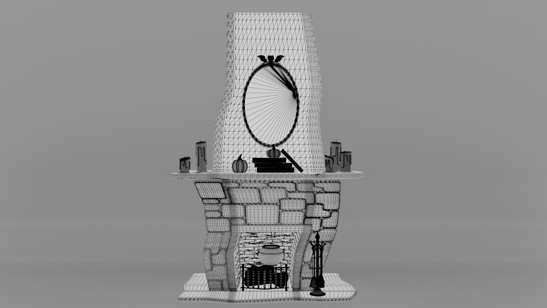 3d Model Fireplace - Turbosquid 2137865