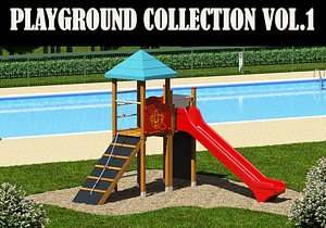 wooden toys parks 3d model