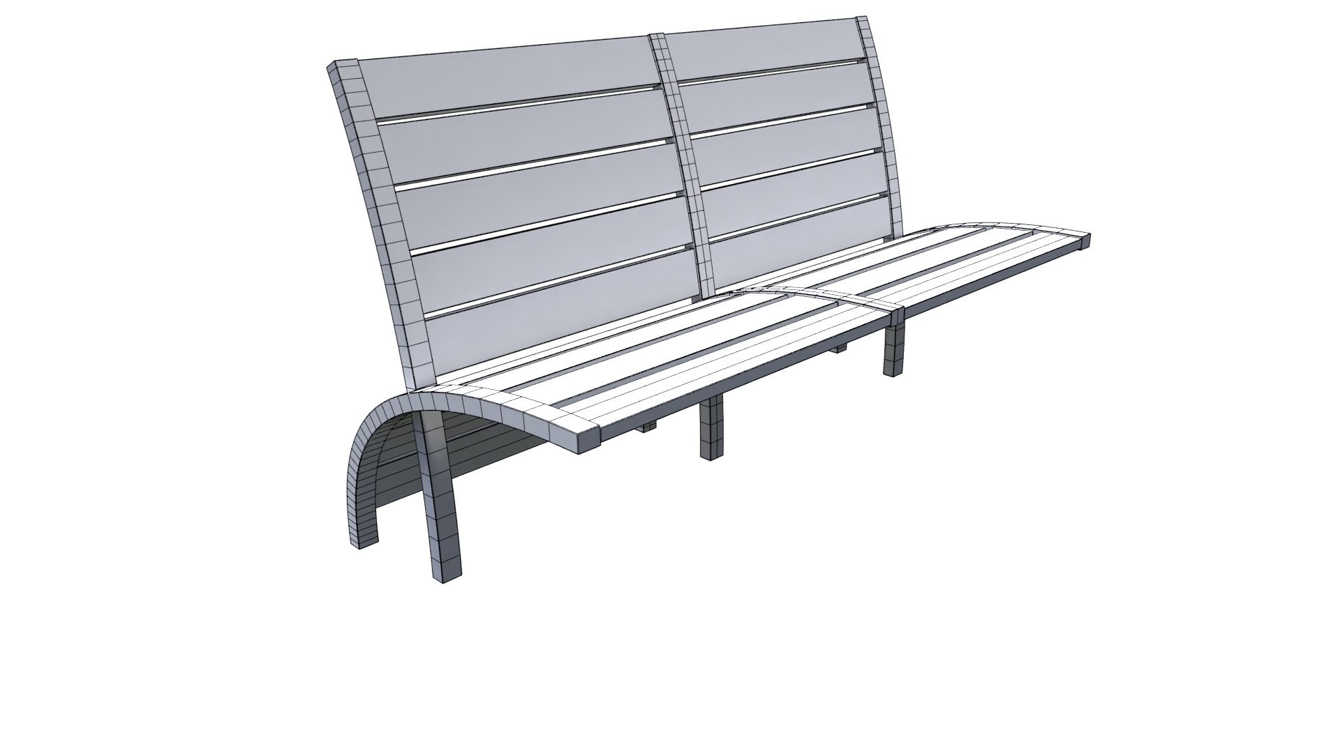 3D Sky fi outdoor benches model - TurboSquid 2056935