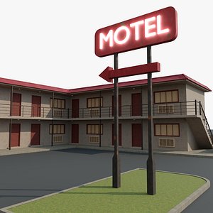 Old Motel - Hotel 3D Modular kit