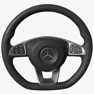 steering wheel mercedes c300 3D model