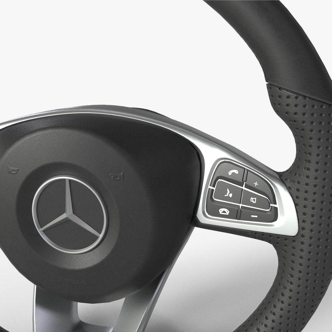 Steering Wheel Mercedes C300 3D Model TurboSquid 1162695