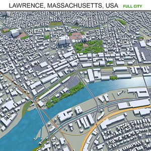 Lawrence Massachusetts USA 3D model