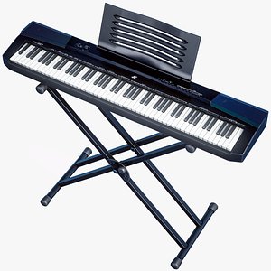 Stand Mounted Digital Piano Meike MK 887 PBR 3D model