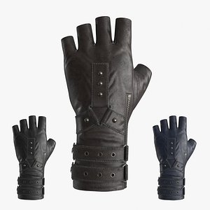 Punk Rave Steampunk Fingerless Gloves 3 colors