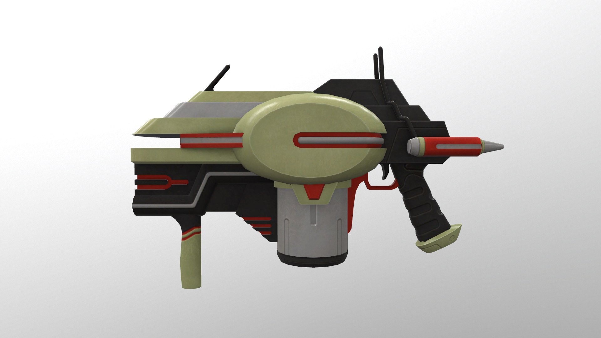 Disc Machine Gun Level 4 3D Model - TurboSquid 2190972