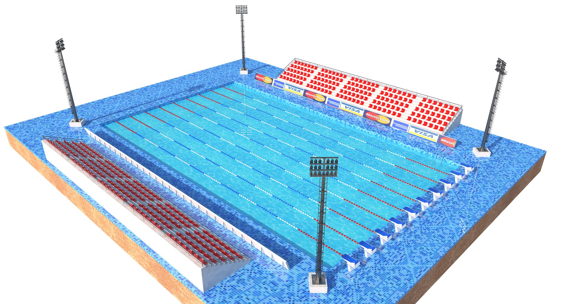 3D Model Swimming Pool - TurboSquid 1235336