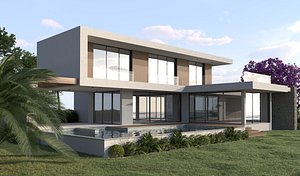 Modern building 3 3D model
