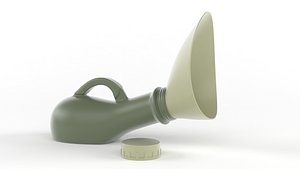 3D Female Urinal Spill Proof model