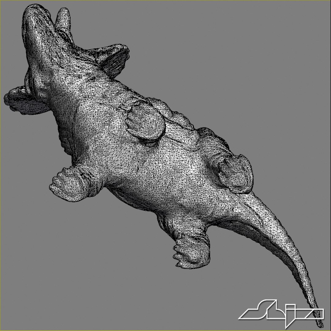 3ds max triceratops scan