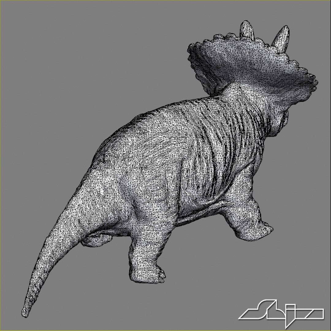 3ds max triceratops scan