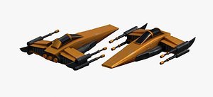 3D model futuristic military