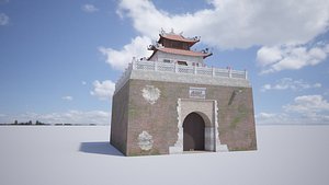 3D model The North Gate Thang Long Hanoi Citadel 3D model