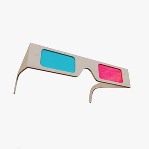 anaglyph glasses 3d obj