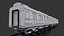 giappone treno fukuoka metropolitana 1000 Modello 3D a basso numero di poligoni