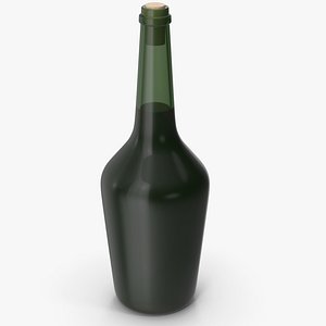 3D Wine Bottle model
