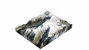 3D model Haramosh Mountain